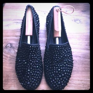 Giuseppe Zanotti. DAVID 42 Black Swarovski Crystal